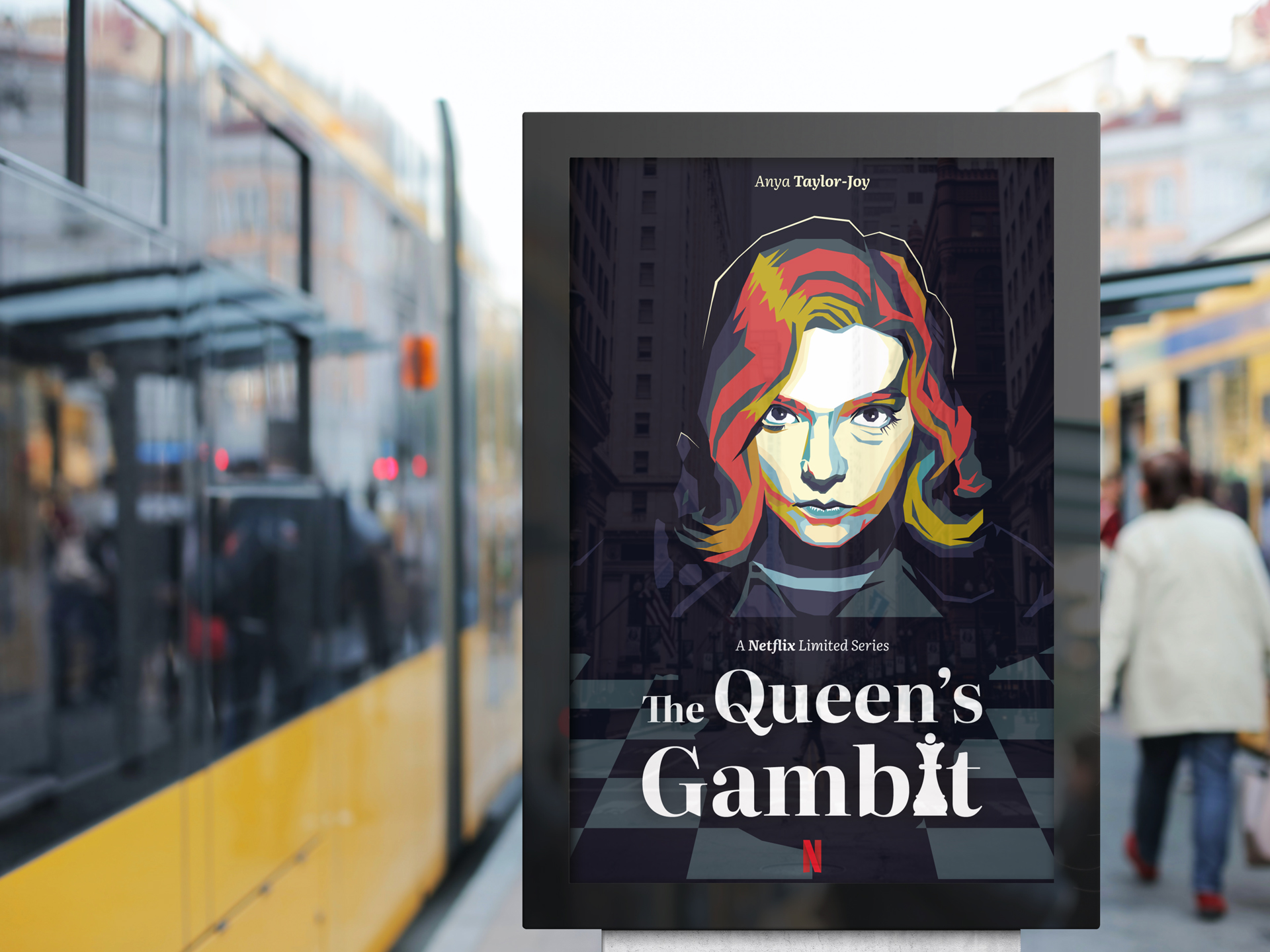 The Queen's Gambit Mockup